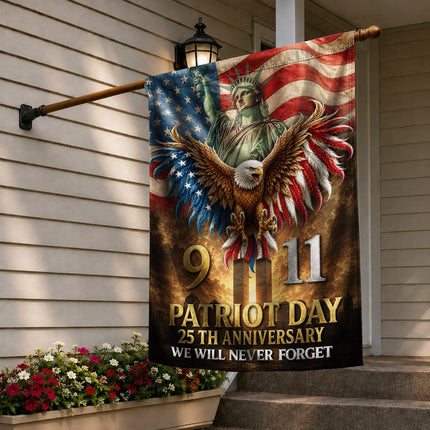 Patriot Day 25th Anniversary 911 Tribute Flag