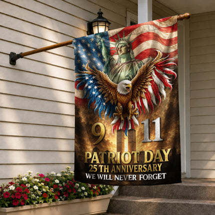 Patriot Day 25th Anniversary 911 Tribute Flag
