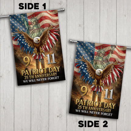 Patriot Day 25th Anniversary 911 Tribute Flag