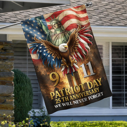 Patriot Day 25th Anniversary 911 Tribute Flag