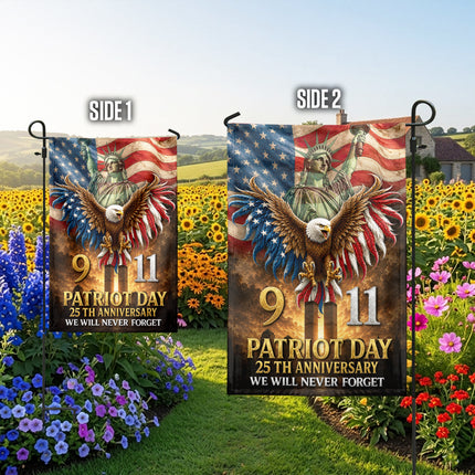 Patriot Day 25th Anniversary 911 Tribute Flag