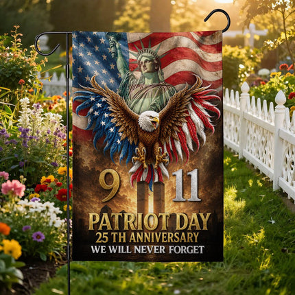 Patriot Day 25th Anniversary 911 Tribute Flag