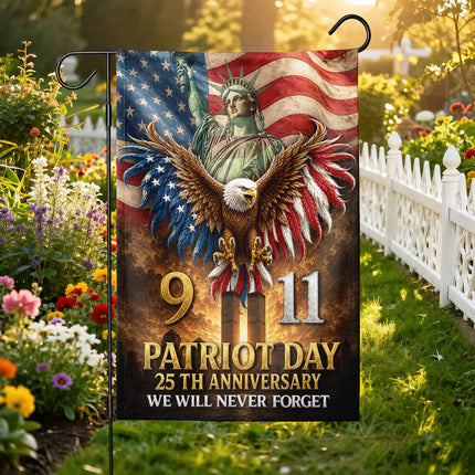 Patriot Day 25th Anniversary 911 Tribute Flag