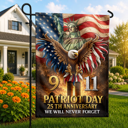 Patriot Day 25th Anniversary 911 Tribute Flag