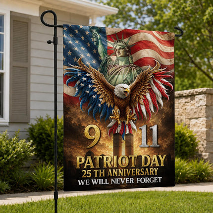 Patriot Day 25th Anniversary 911 Tribute Flag
