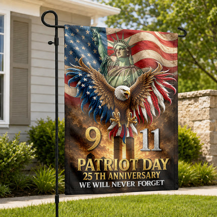 Patriot Day 25th Anniversary 911 Tribute Flag