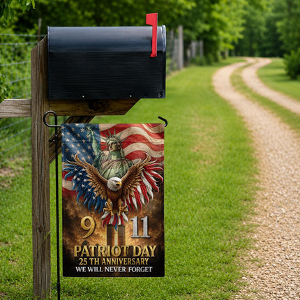 Patriot Day 25th Anniversary 911 Tribute Flag