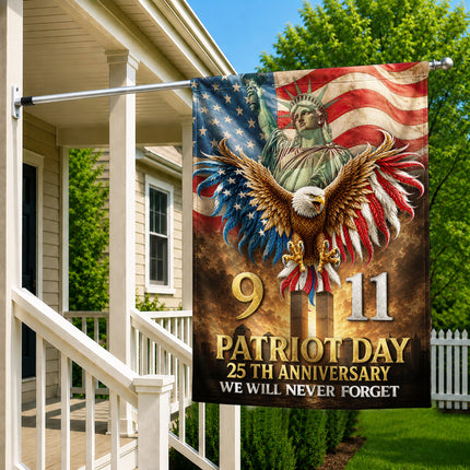 Patriot Day 25th Anniversary 911 Tribute Flag