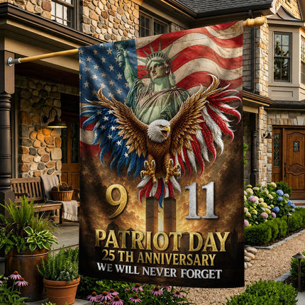 Patriot Day 25th Anniversary 911 Tribute Flag