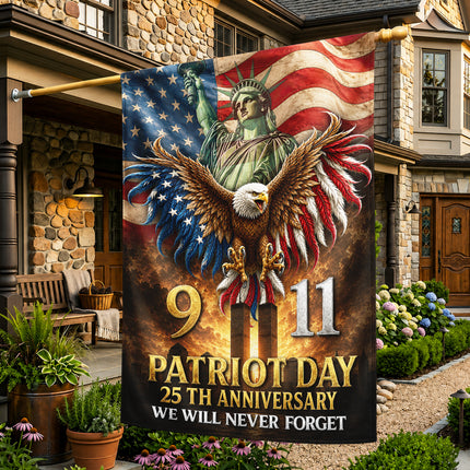 Patriot Day 25th Anniversary 911 Tribute Flag