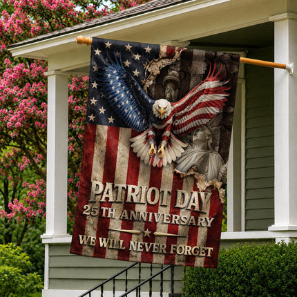 Patriot Day 25th Anniversary Vintage Eagle Flag