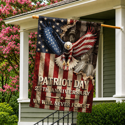 Patriot Day 25th Anniversary Vintage Eagle Flag