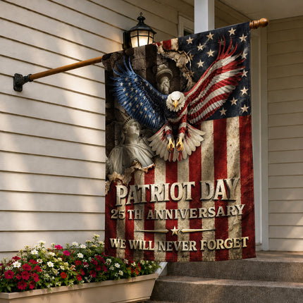 Patriot Day 25th Anniversary Vintage Eagle Flag