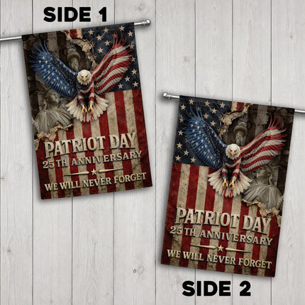 Patriot Day 25th Anniversary Vintage Eagle Flag