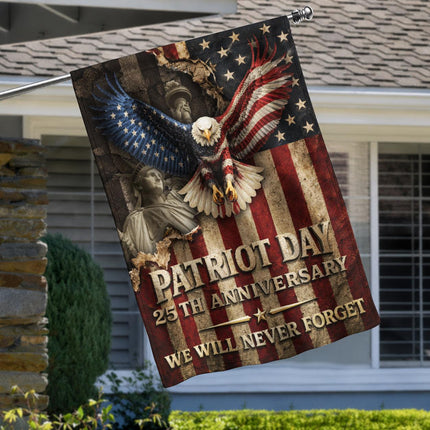 Patriot Day 25th Anniversary Vintage Eagle Flag