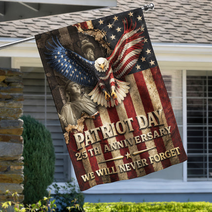 Patriot Day 25th Anniversary Vintage Eagle Flag