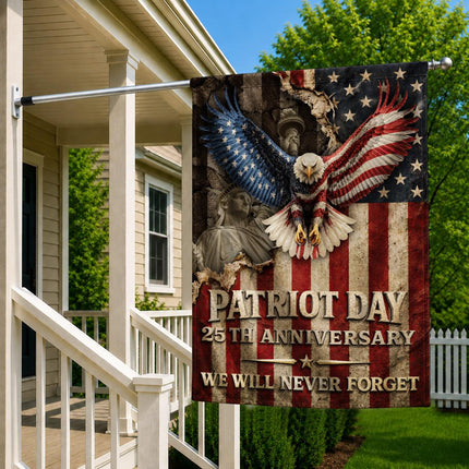 Patriot Day 25th Anniversary Vintage Eagle Flag