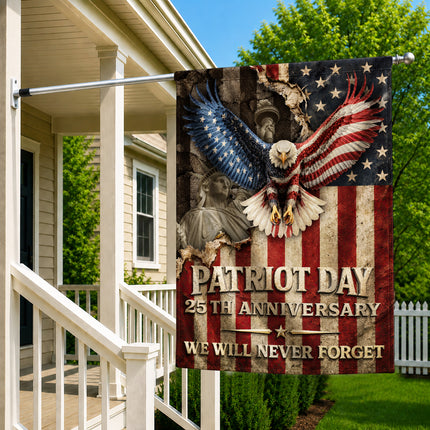 Patriot Day 25th Anniversary Vintage Eagle Flag