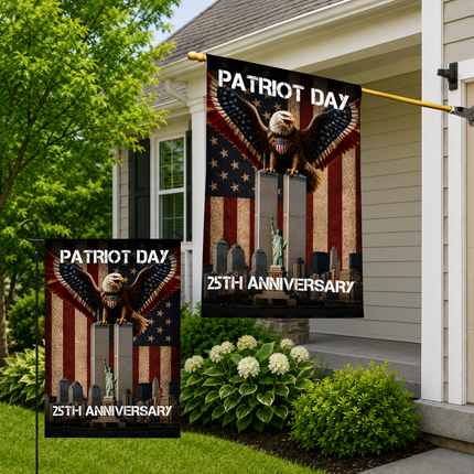 Patriot Day 25th Anniversary NYC Eagle Flag