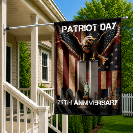 Patriot Day 25th Anniversary NYC Eagle Flag