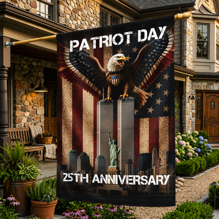Patriot Day 25th Anniversary NYC Eagle Flag