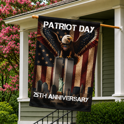Patriot Day 25th Anniversary NYC Eagle Flag