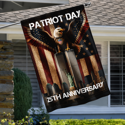 Patriot Day 25th Anniversary NYC Eagle Flag
