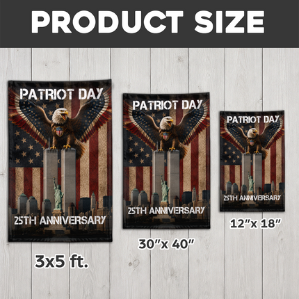 Patriot Day 25th Anniversary NYC Eagle Flag
