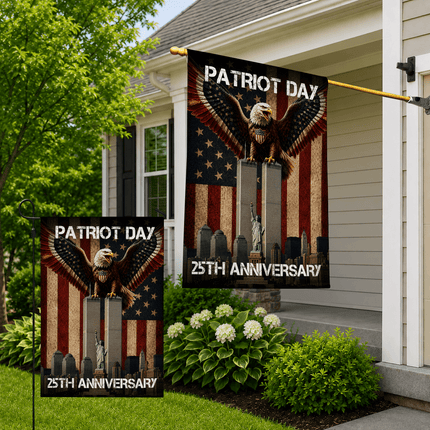 Patriot Day 25th Anniversary NYC Eagle Flag