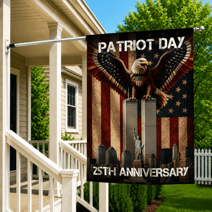 Patriot Day 25th Anniversary NYC Eagle Flag