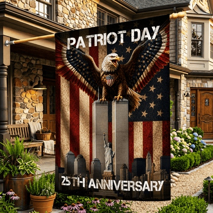 Patriot Day 25th Anniversary NYC Eagle Flag