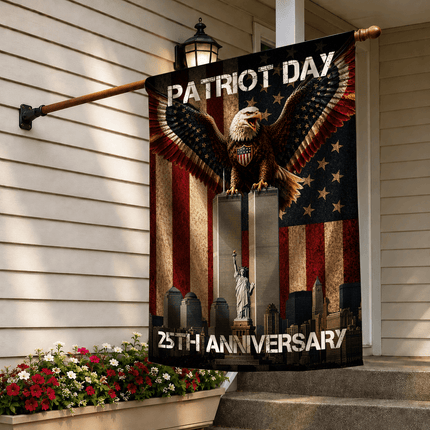 Patriot Day 25th Anniversary NYC Eagle Flag