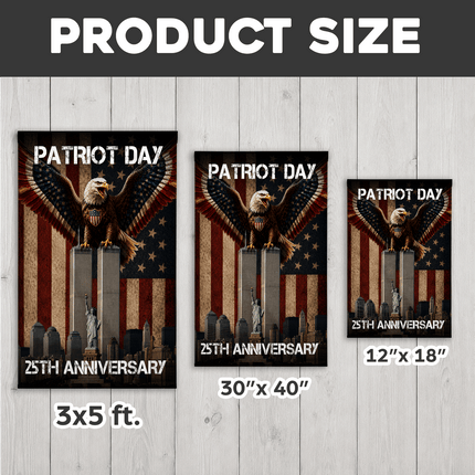 Patriot Day 25th Anniversary NYC Eagle Flag