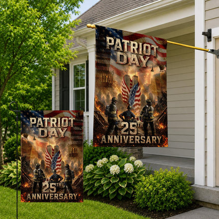 Ground Zero Firefighters Patriot Day 25th Anniversary Memorial Flag