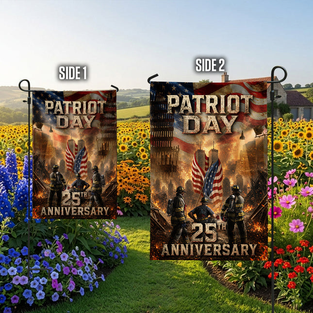 Ground Zero Firefighters Patriot Day 25th Anniversary Memorial Flag