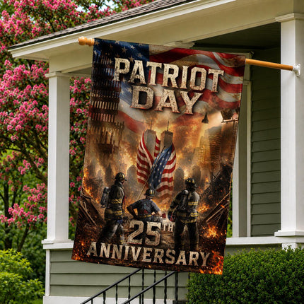Ground Zero Firefighters Patriot Day 25th Anniversary Memorial Flag