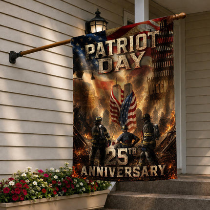 Ground Zero Firefighters Patriot Day 25th Anniversary Memorial Flag