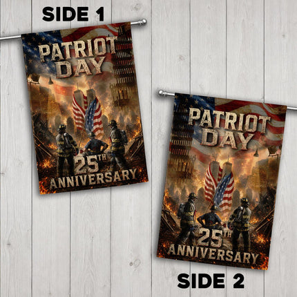 Ground Zero Firefighters Patriot Day 25th Anniversary Memorial Flag
