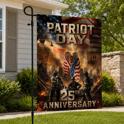 Ground Zero Firefighters Patriot Day 25th Anniversary Memorial Flag
