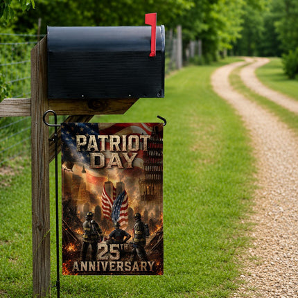 Ground Zero Firefighters Patriot Day 25th Anniversary Memorial Flag