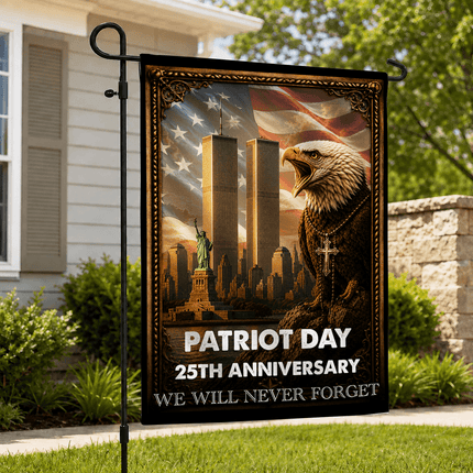 Patriot Day 25th Anniversary Never Forget Flag