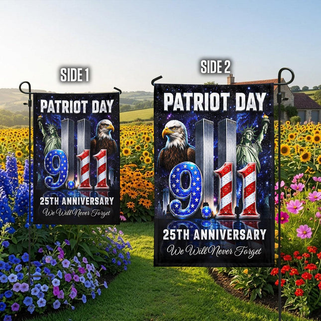 Patriot Day Liberty Eagle 9 11 Memorial 25th Anniversary Flag
