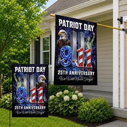 Patriot Day Liberty Eagle 9 11 Memorial 25th Anniversary Flag