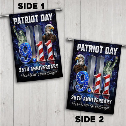 Patriot Day Liberty Eagle 9 11 Memorial 25th Anniversary Flag