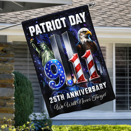 SP-01 Statue of Liberty Patriot Day 25 Years Since 9/11 Flag