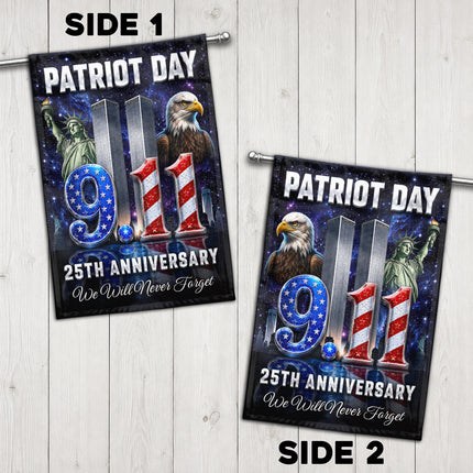 SP-01 Statue of Liberty Patriot Day 25 Years Since 9/11 Flag