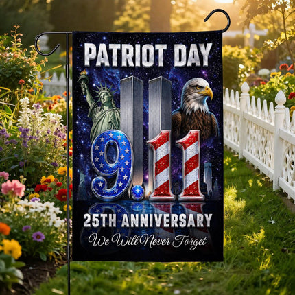 Patriot Day Liberty Eagle 9 11 Memorial 25th Anniversary Flag