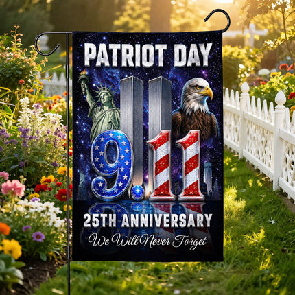 SP-01 Statue of Liberty Patriot Day 25 Years Since 9/11 Flag
