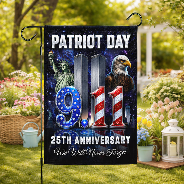 Patriot Day Liberty Eagle 9 11 Memorial 25th Anniversary Flag
