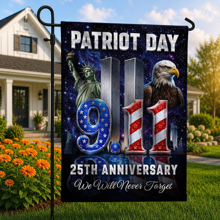 Patriot Day Liberty Eagle 9 11 Memorial 25th Anniversary Flag
